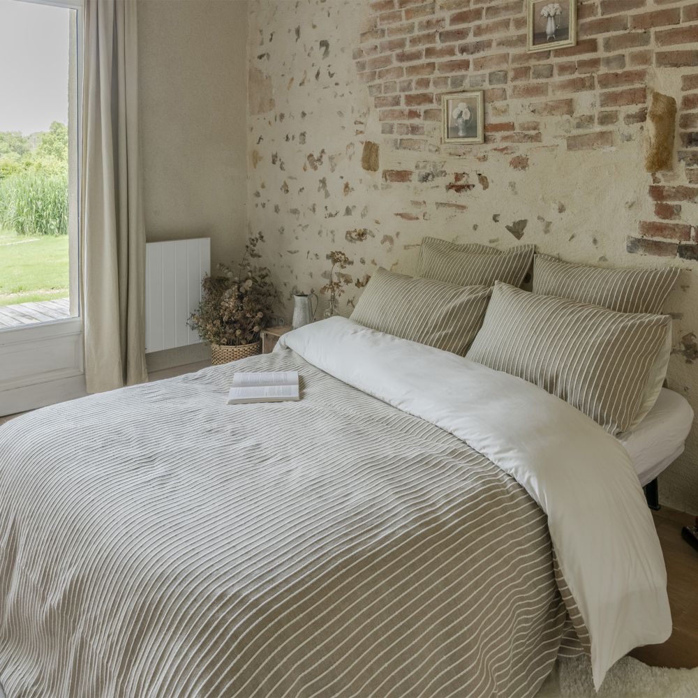 Housse de couette Percale de Coton Romane Multicolore 220 x 240 cm — vue 2