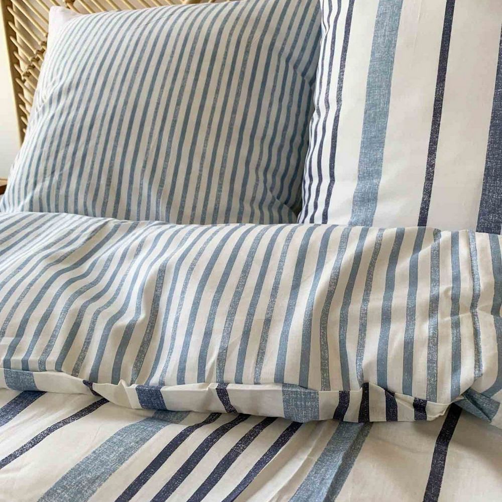 Housse de couette taies d'oreiller Lyocell et Coton Calanque Blanc 240 x 260 cm — vue 4