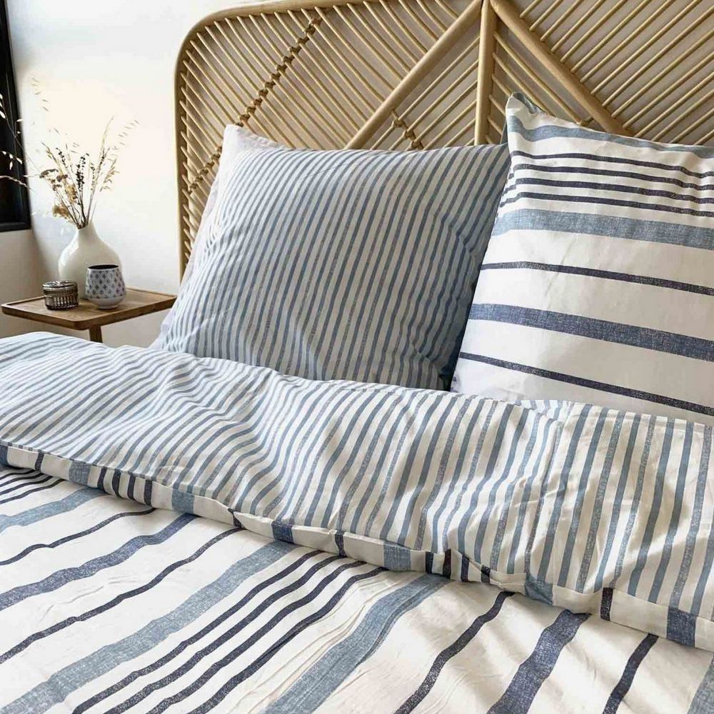 Housse de couette taies d'oreiller Lyocell et Coton Calanque Blanc 240 x 260 cm — vue 5