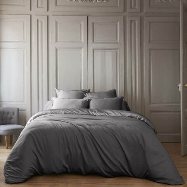 Housse de couette Bambou Granit 240 x 260 cm