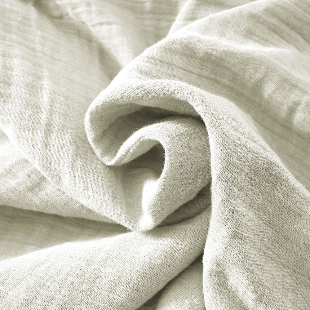 Housse de couette en Gaze de coton Vert d’eau Vert d'eau 240 x 260 cm — vue 3