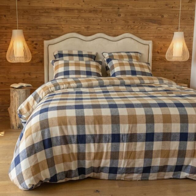 Housse de couette Flanelle de Coton Madeleine Multicolore 240 x 260 cm