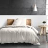 Housse de couette Gaze de Coton Blanc Pur 240 x 260 cm