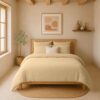 Housse de couette Gaze de Coton Lavé Ecru Naturel 240 x 260 cm