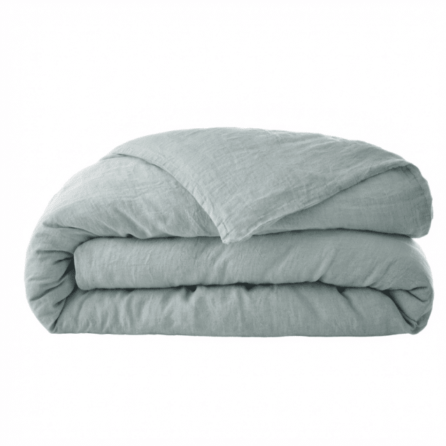 Housse de couette Lin Rosalie Azur 240 x 260 cm