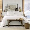 Housse de couette Flanelle de Coton Neige 240 x 260 cm