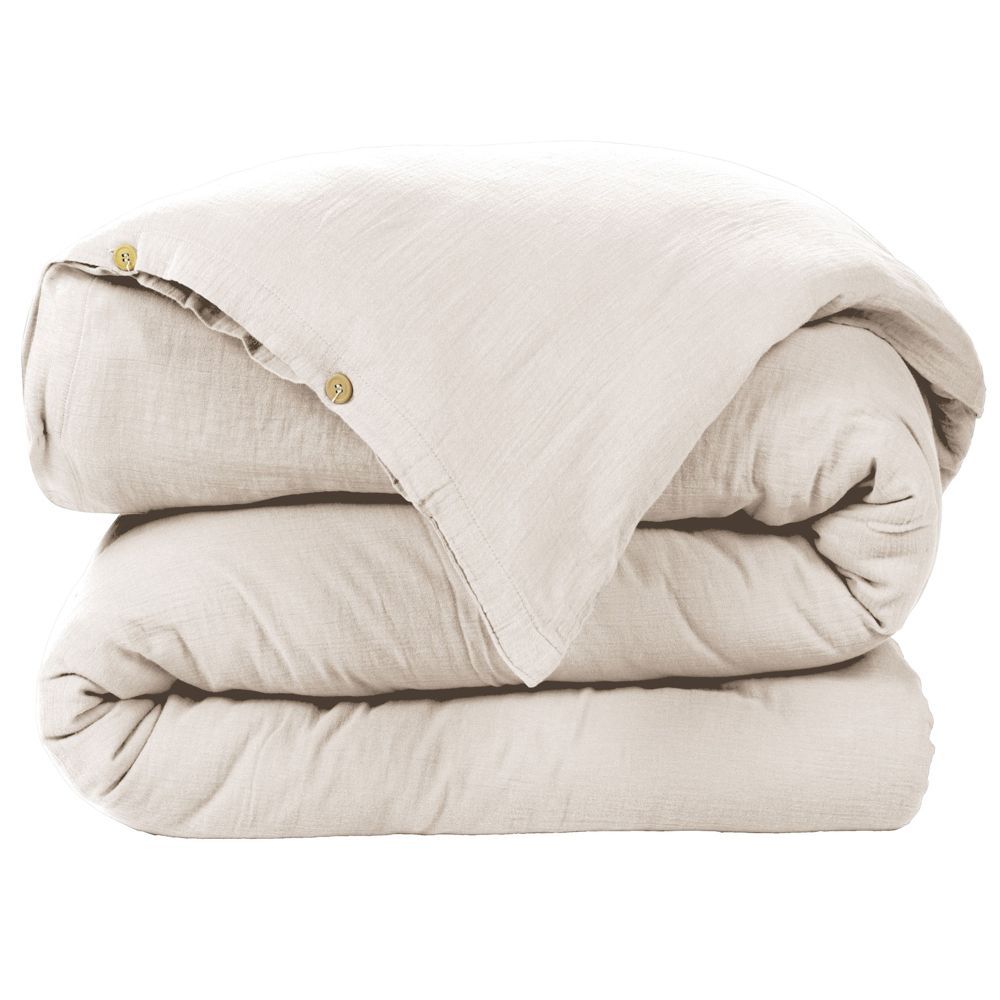 Housse de couette Gaze de Coton Terra Naturel 240 x 280 cm — vue 2
