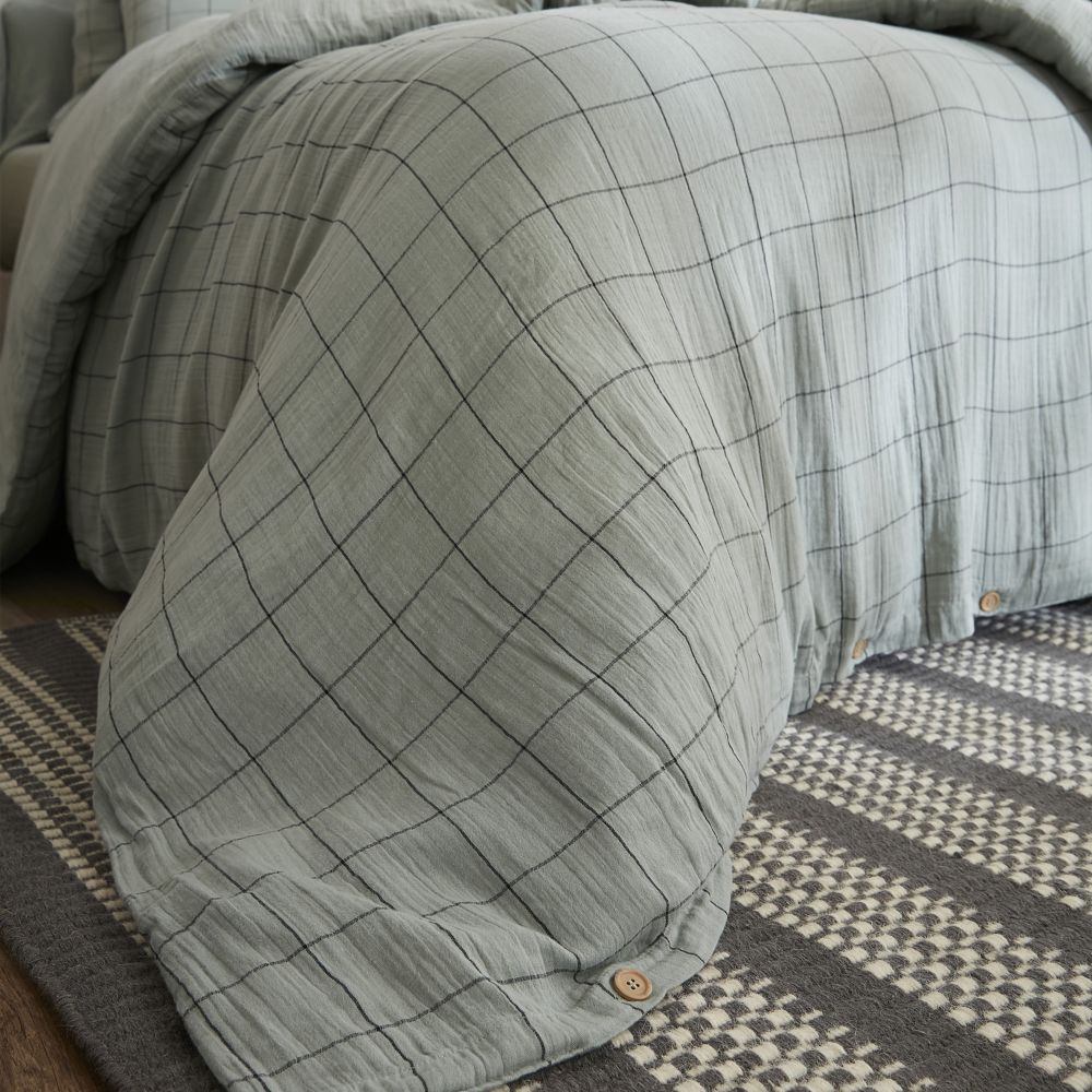 Housse de couette Reversible Gaze de Coton Terra Harmonie Eucalyptus 200 x 200 cm — vue 4