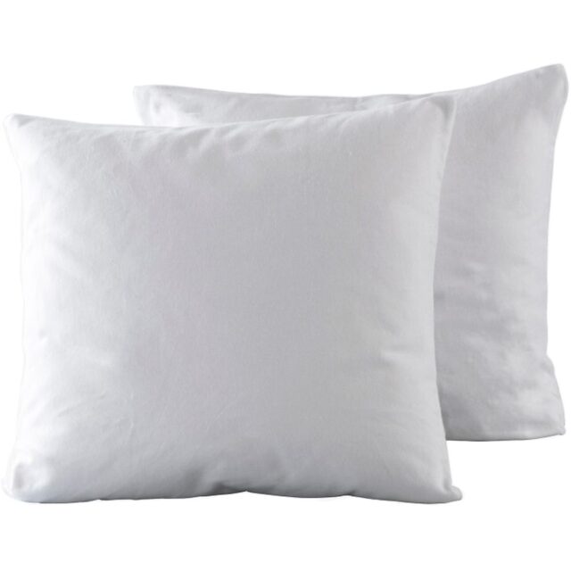 Lot 2 Protèges oreiller Coton Bouclette éponge – Imperméable Blanc 65 x 65 cm