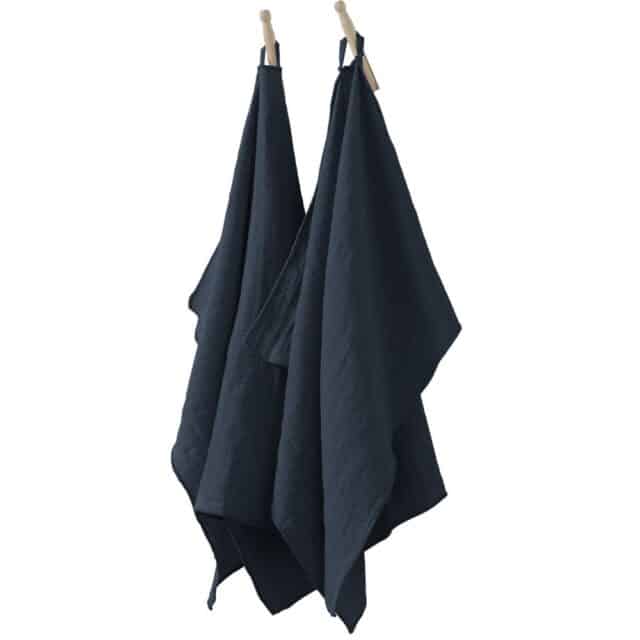 Lot de 2 essuie-mains Gaze de coton Minuit 50 x 70 cm