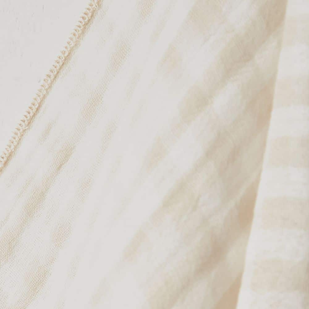 Lot de 2 essuie-mains Gaze de Coton Quadri Naturel 50 x 70 cm — vue 2