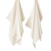 Lot de 2 essuie-mains Gaze de Coton Quadri Naturel 50 x 70 cm