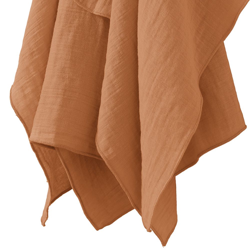 Lot de 2 essuie-mains Gaze de Coton Terra Abricot 50 x 70 cm — vue 2