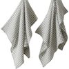 Lot de 2 essuie-mains Gaze de Coton Vickie Romarin 50 x 70 cm
