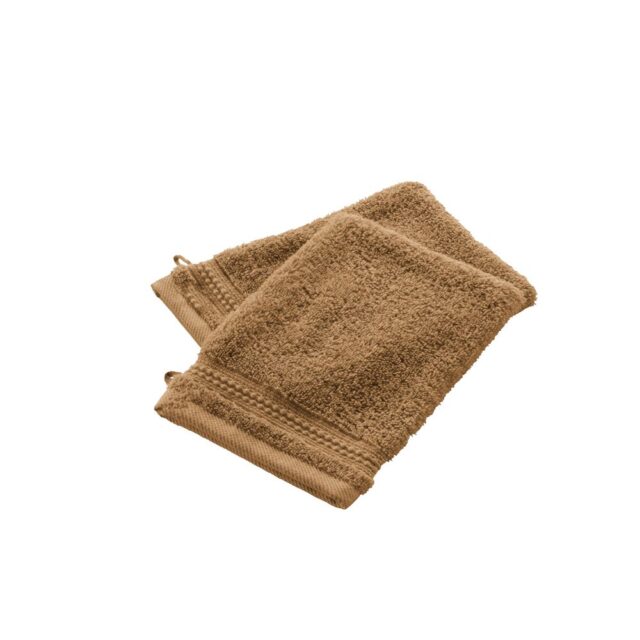 Lot de 2 gants Coton Camel 15 x 21 cm