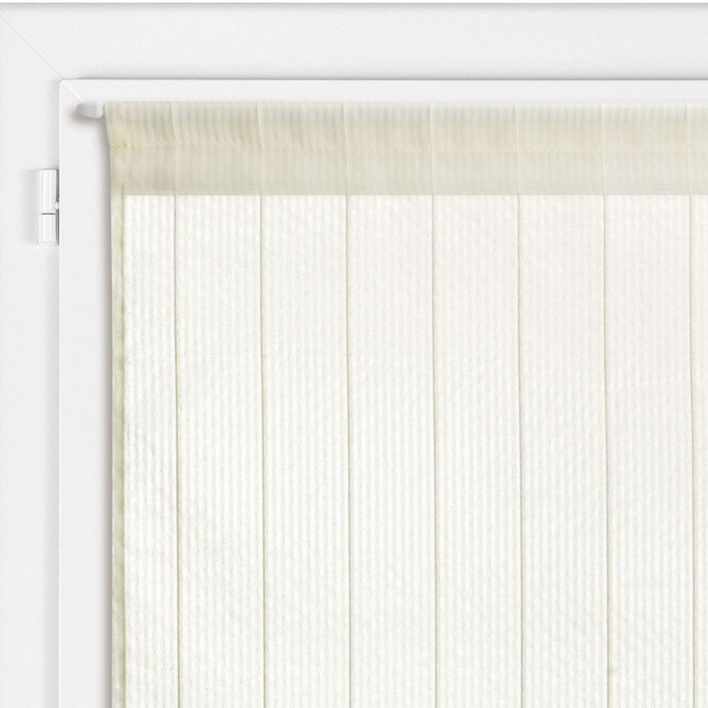 Lot de 2 voilages Polyester Beige 45 x 90 cm — vue 2