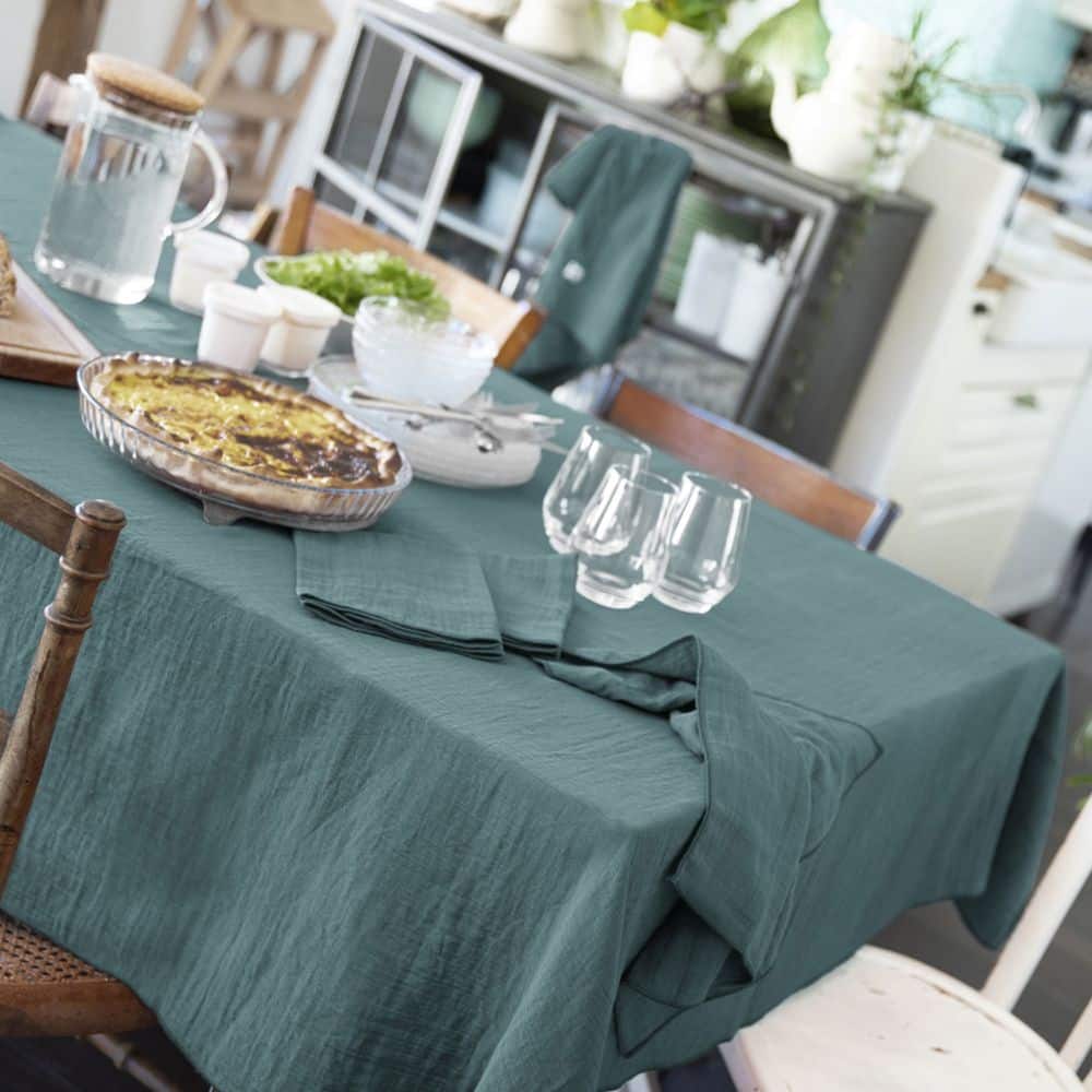 Nappe rectangle Gaze de coton Canard 150 x 250 cm