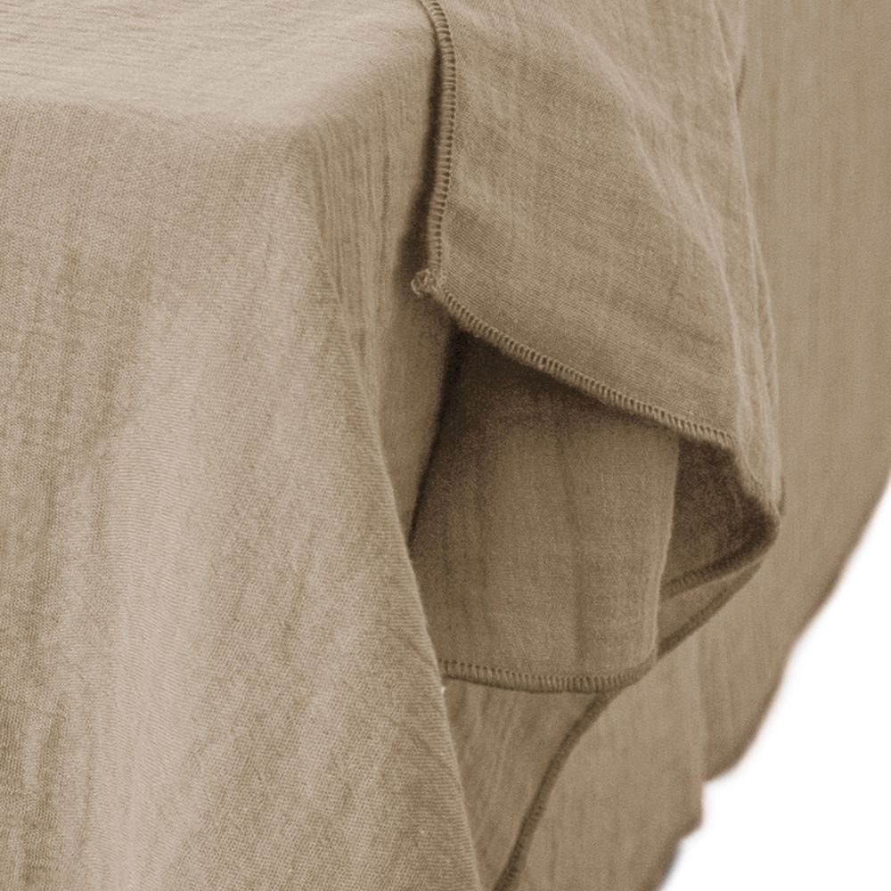 Nappe rectangle Gaze de Coton Terra Ficelle 150 x 250 cm — vue 3