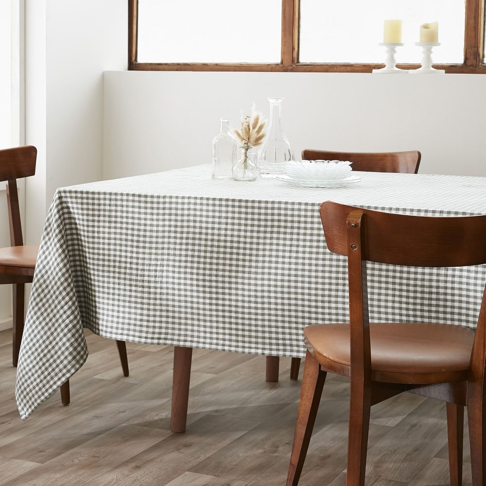 Nappe rectangle Gaze de Coton Vickie Romarin 150 x 350 cm