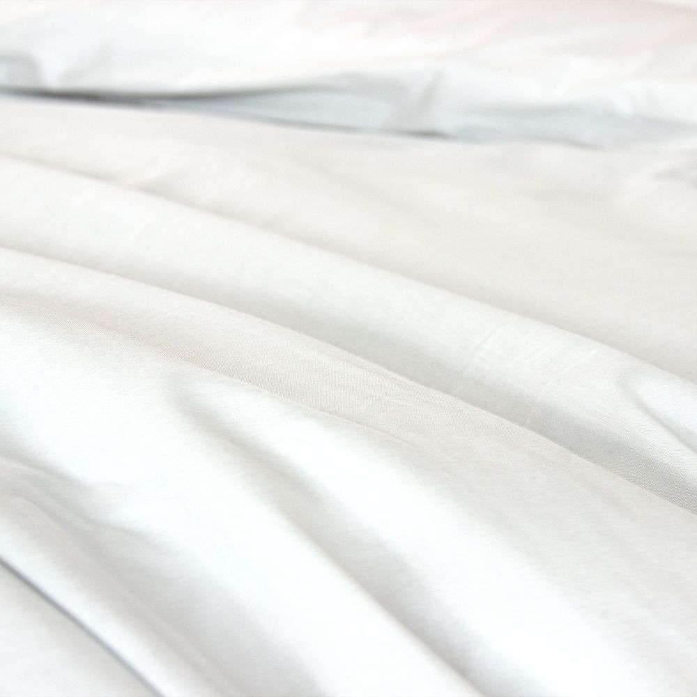 Parure de lit Percale de Coton Blanc 140 x 200 cm — vue 3