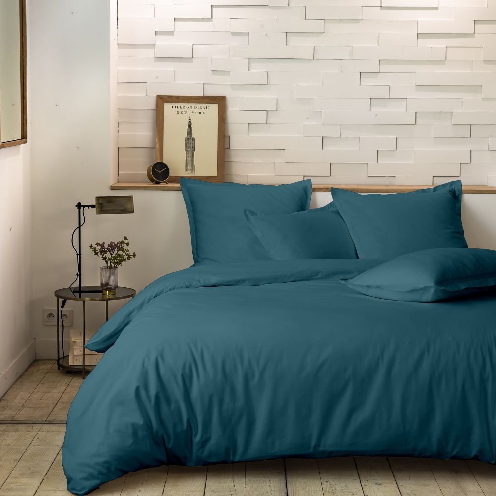 Parure de lit Percale de Coton Emeraude Émeraude 140 x 200 cm — vue 3