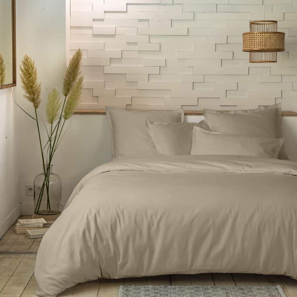 Parure de lit Percale de Coton Lin 140 x 200 cm — vue 3