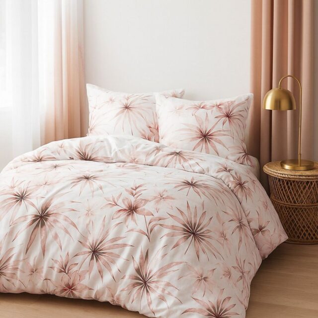 Parure de lit Percale de Coton Rosavela Multicolore 220 x 240 cm