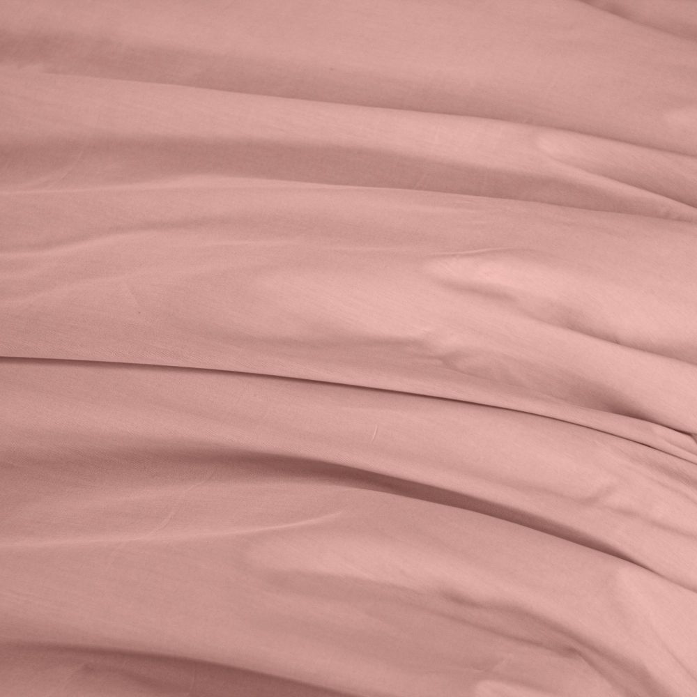 Parure de lit Percale de Coton Rose Thé 220 x 240 cm — vue 3