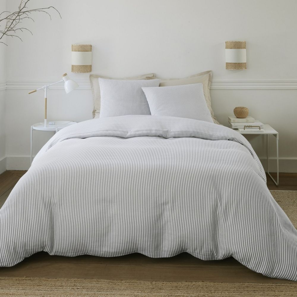 Parure de lit Gaze de Coton Léana Multicolore 240 x 260 cm