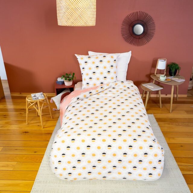 Parure de lit enfant Coton Bci Terramea Blanc 140 x 200 cm
