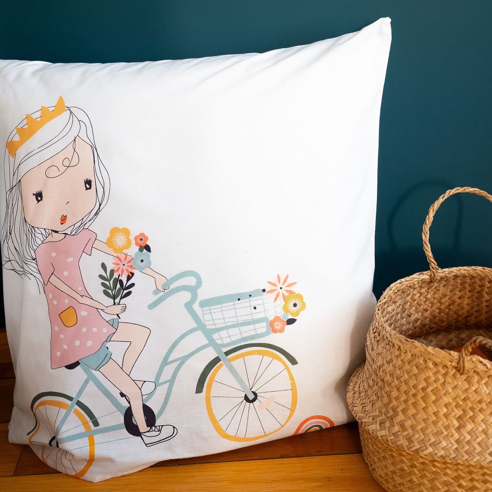 Parure de lit enfant Coton Bci Tess Rando Blanc 140 x 200 cm — vue 4