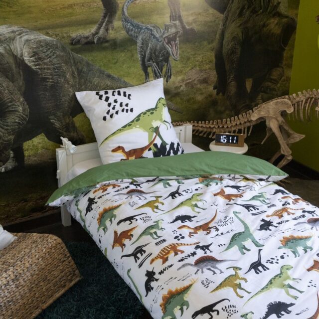 Parure de lit enfant Coton Cretace Vert 140 x 200 cm