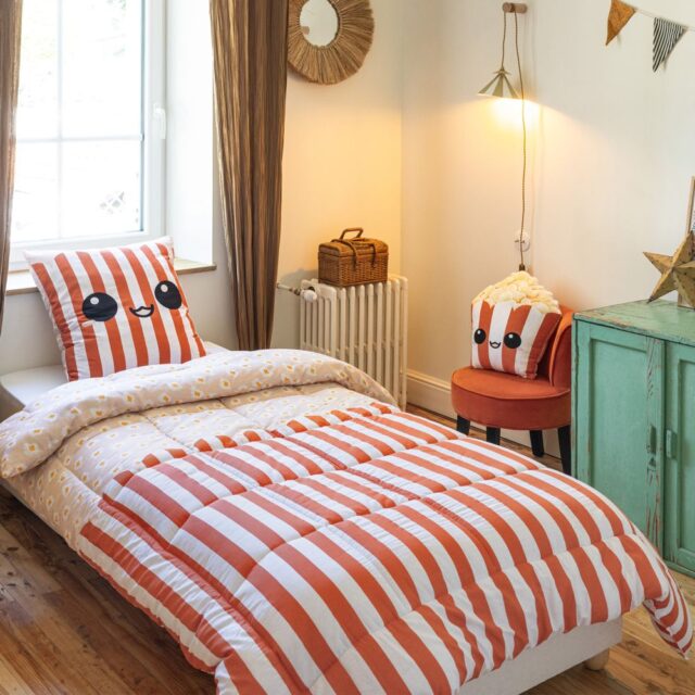 Parure de lit enfant Coton Fresh Popcorn 140 x 200 cm