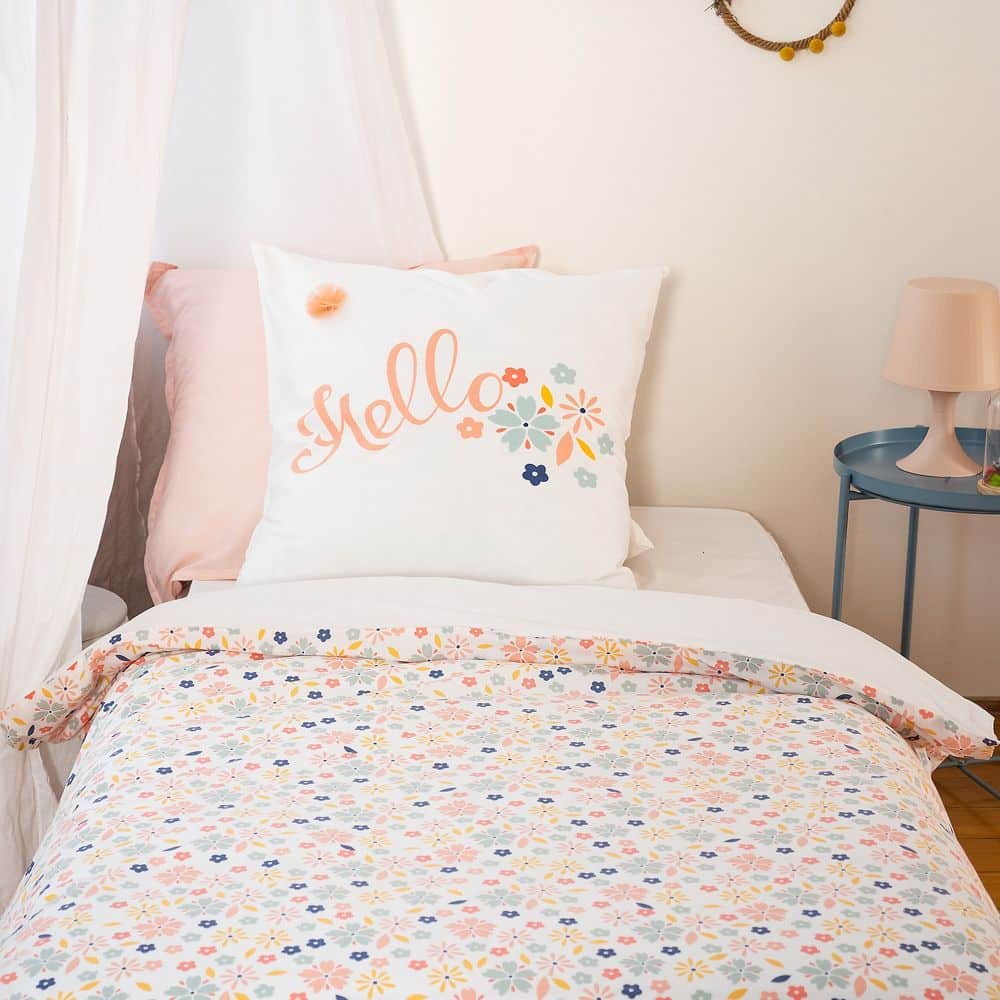 Parure de lit enfant Coton Hello Multicolore 140 x 200 cm — vue 4