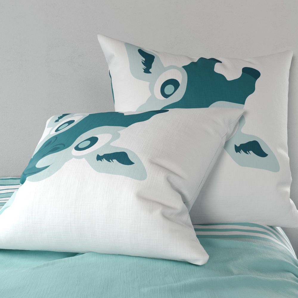 Parure de lit enfant Coton Louma Bleu 140 x 200 cm — vue 4