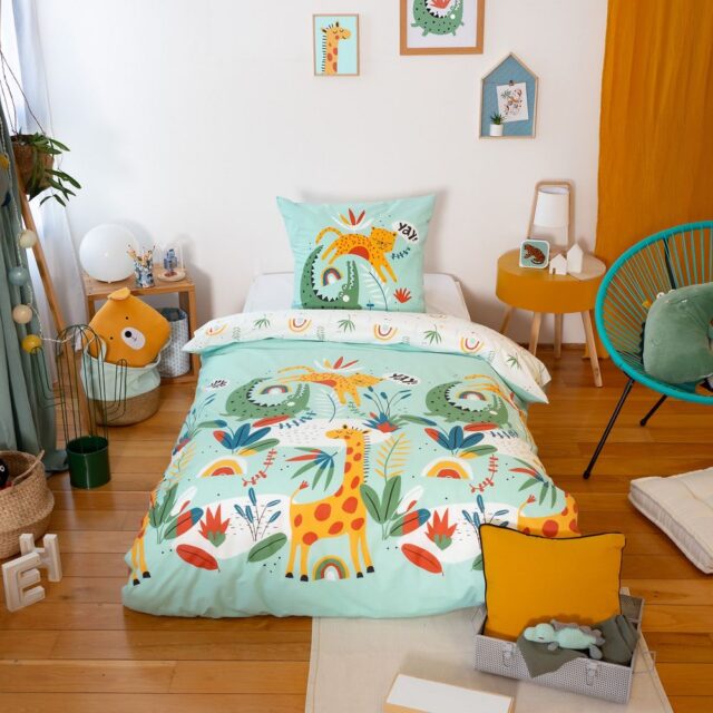 Parure de lit enfant Coton Poumba Multicolore 140 x 200 cm