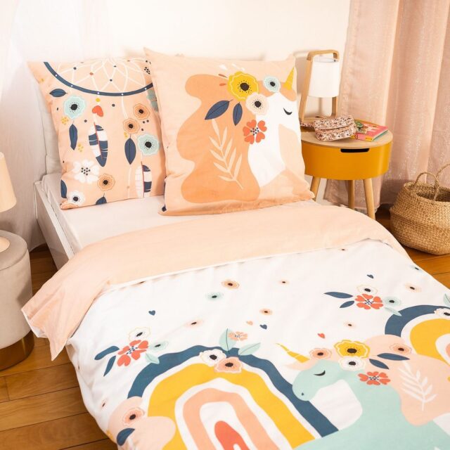 Parure de lit enfant Coton Prunellia Multicolore 140 x 200 cm