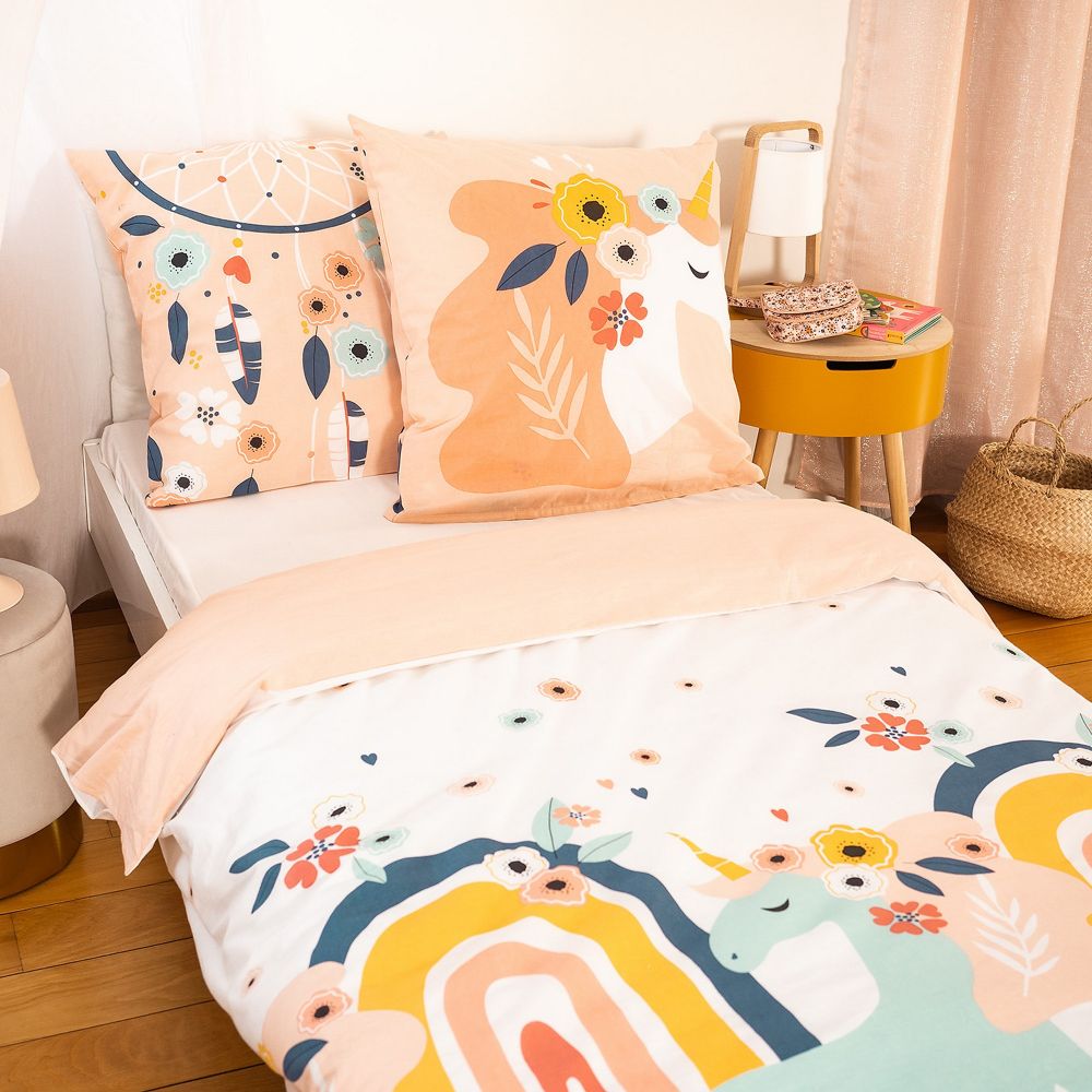 Parure de lit enfant Coton Prunellia Multicolore 140 x 200 cm