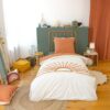 Parure de lit enfant Coton Solez Blanc 140 x 200 cm