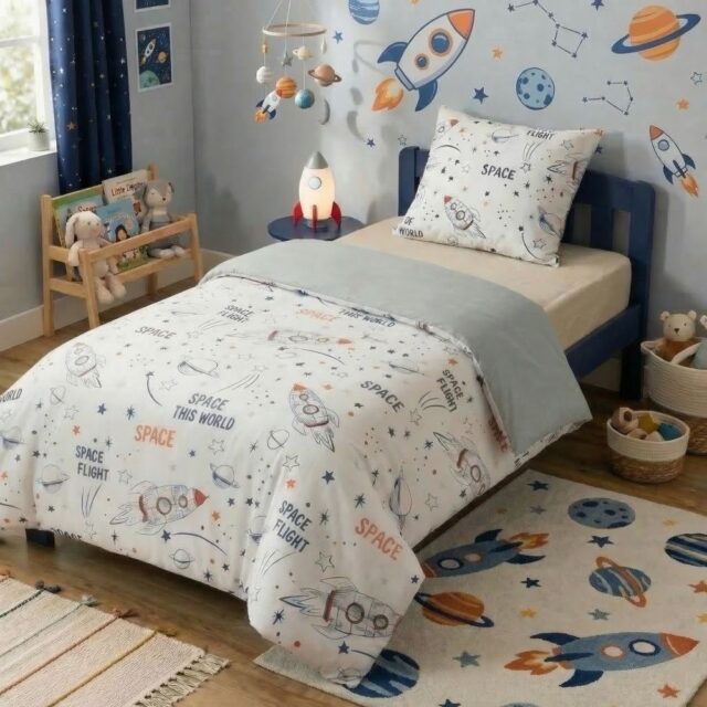Parure de lit enfant Coton Stella Multicolore 140 x 200 cm