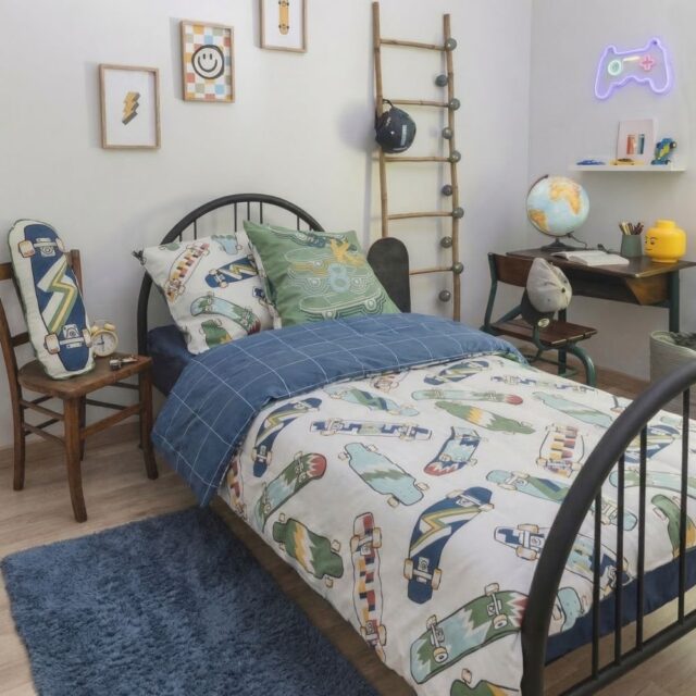 Parure de lit enfant Coton Valencia Multicolore 140 x 200 cm