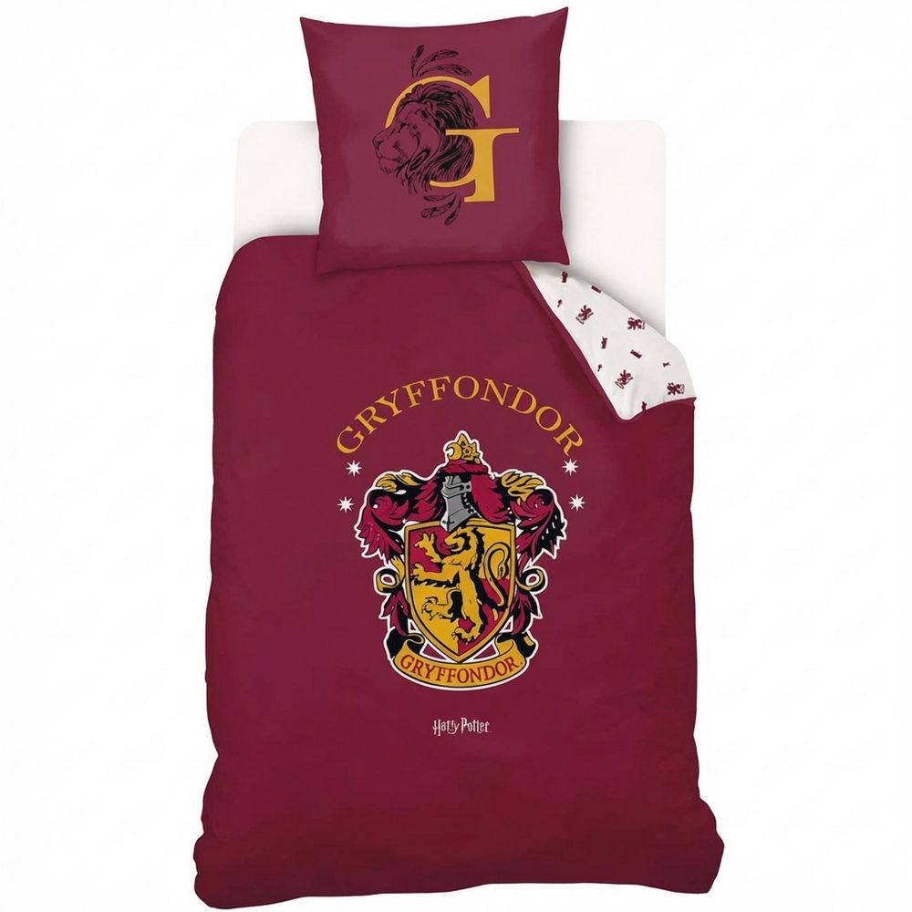 Parure de lit enfant Reversible Coton Gryffondor Rouge 140 x 200 cm — vue 2