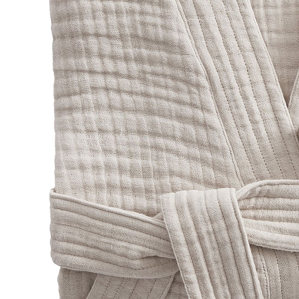 Peignoir de bain L/XL Gaze de Coton Naturel L/ x L cm — vue 2