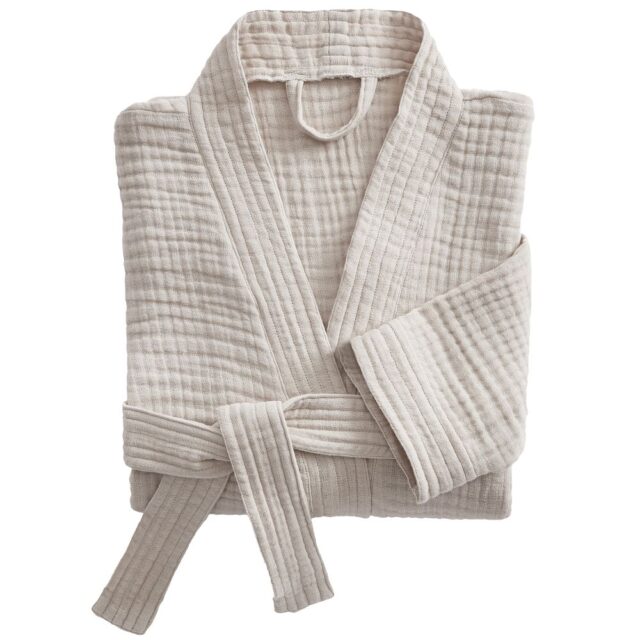 Peignoir de bain S/M Gaze de Coton Naturel S/M cm