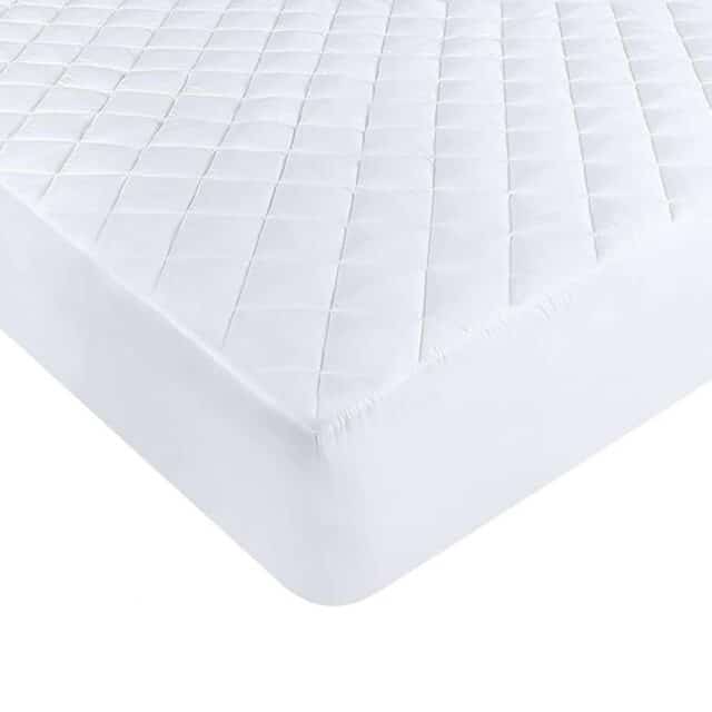 Protège matelas Polyester Matelasse – Imperméable – Respirant Blanc 90 x 190 cm