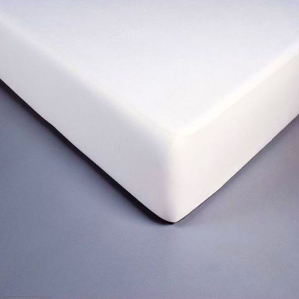 Protège matelas bouclette imperméable Polycoton Blanc 180 x 200 cm