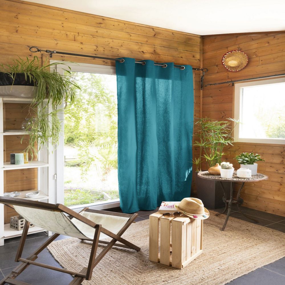 Rideau Coton Paon 140 x 260 cm