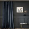 Rideau ajustable Coton Minuit 140 x 270 cm