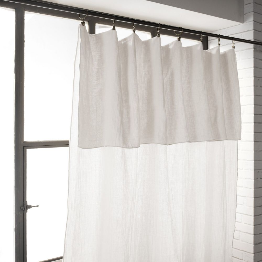 Rideau ajustable Gaze de coton Chantilly 140 x 300 cm — vue 4