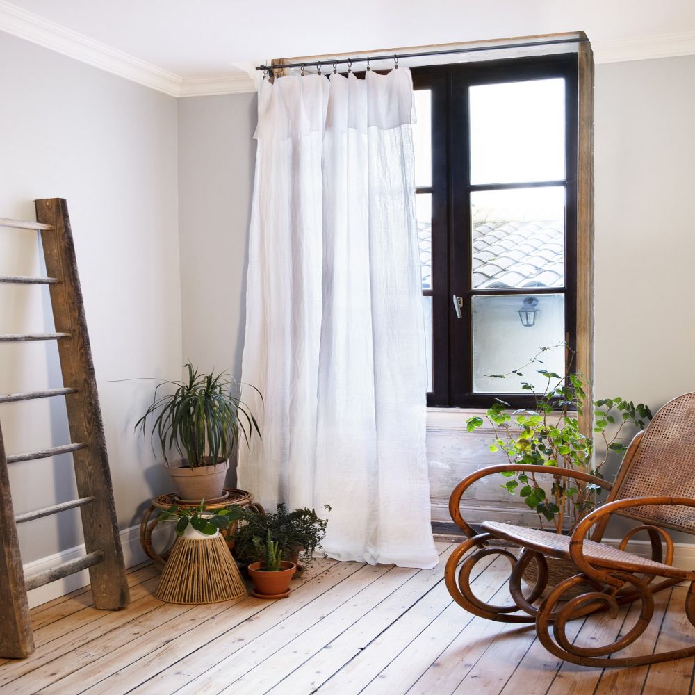 Rideau ajustable Gaze de coton Chantilly 140 x 300 cm — vue 2